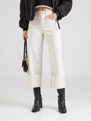 ONLY - Pierna ancha Vaquero 'ONLMADISON' en beige: frente