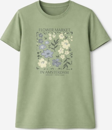 LEAFLETIC Shirt 'Leafletic Women’s Short Sleeve T-Shirt' in Groen: voorkant