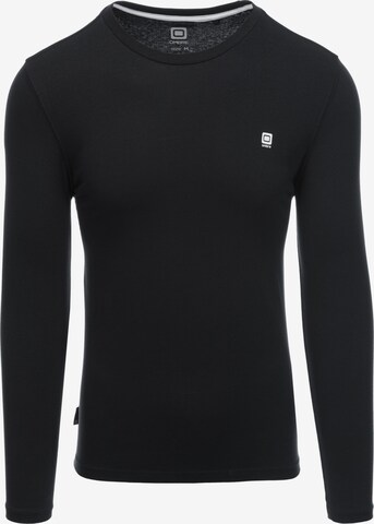 Ombre Shirt 'L135' in Zwart: voorkant