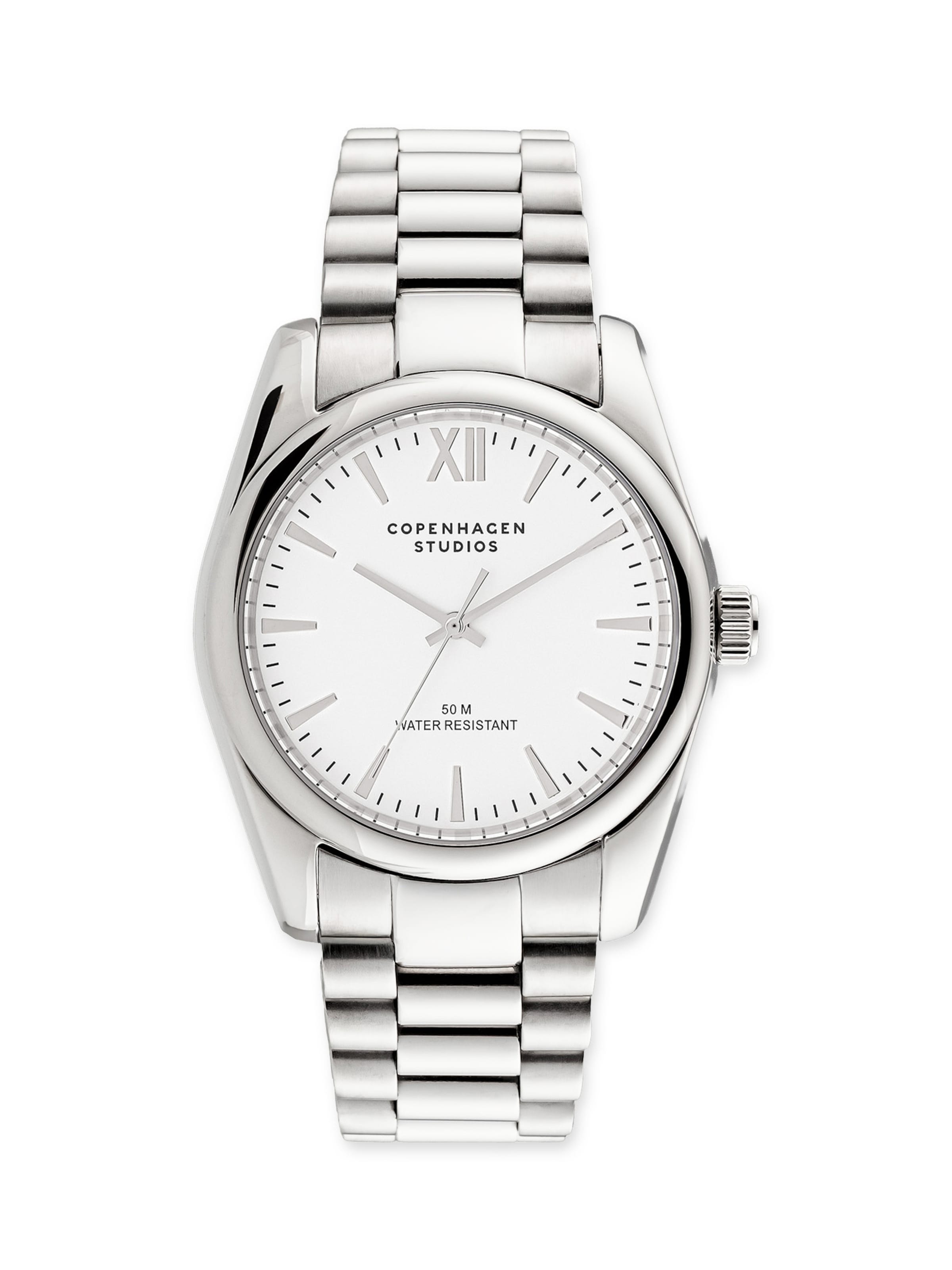 Copenhagen Studios Analoog horloge in Zilver: voorkant