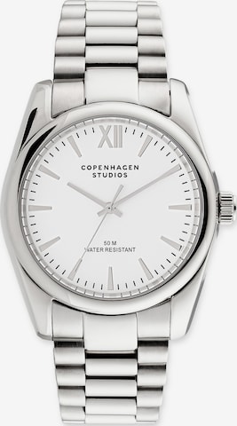 Montre à affichage analogique Copenhagen Studios en argent : devant
