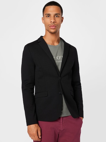 Lindbergh Slim fit Suit Jacket in Black: front