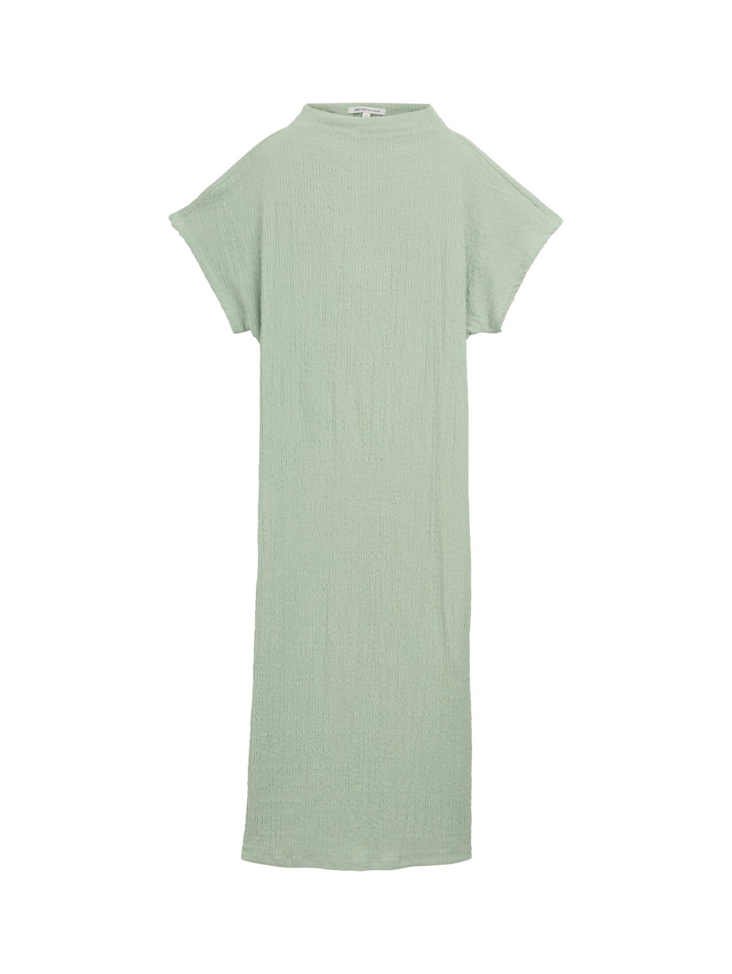 TOM TAILOR DENIM Jurk in Groen: voorkant