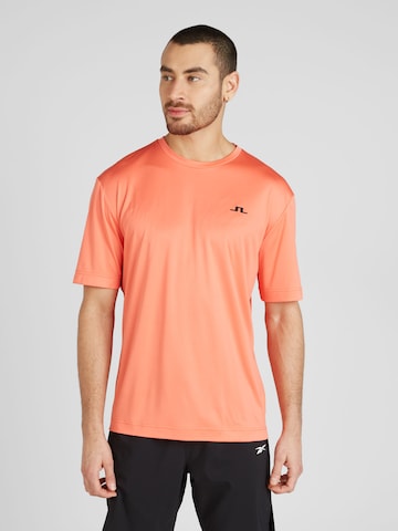 T-Shirt fonctionnel 'Ade' J.Lindeberg en orange : devant
