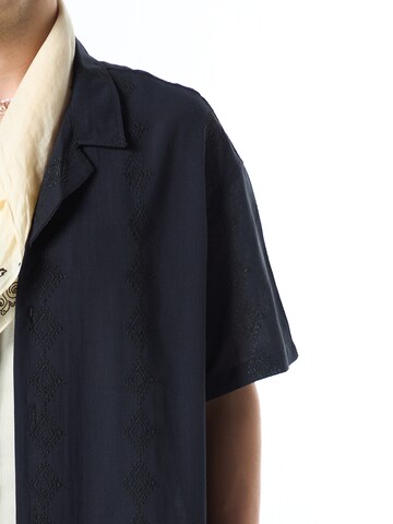 Comfort fit Camicia 'Taylor' di VAMOS CLO in blu