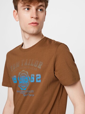 T-Shirt TOM TAILOR en marron