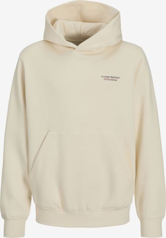 Sweat 'JORIslington' Jack & Jones Junior en blanc : devant