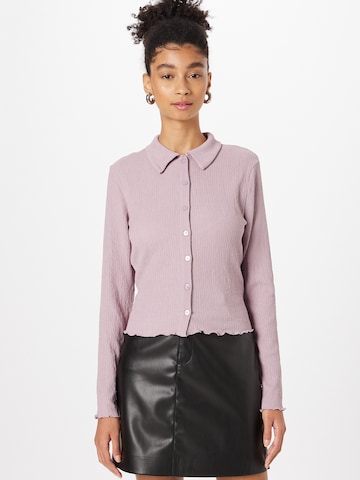 T-shirt Monki en violet : devant