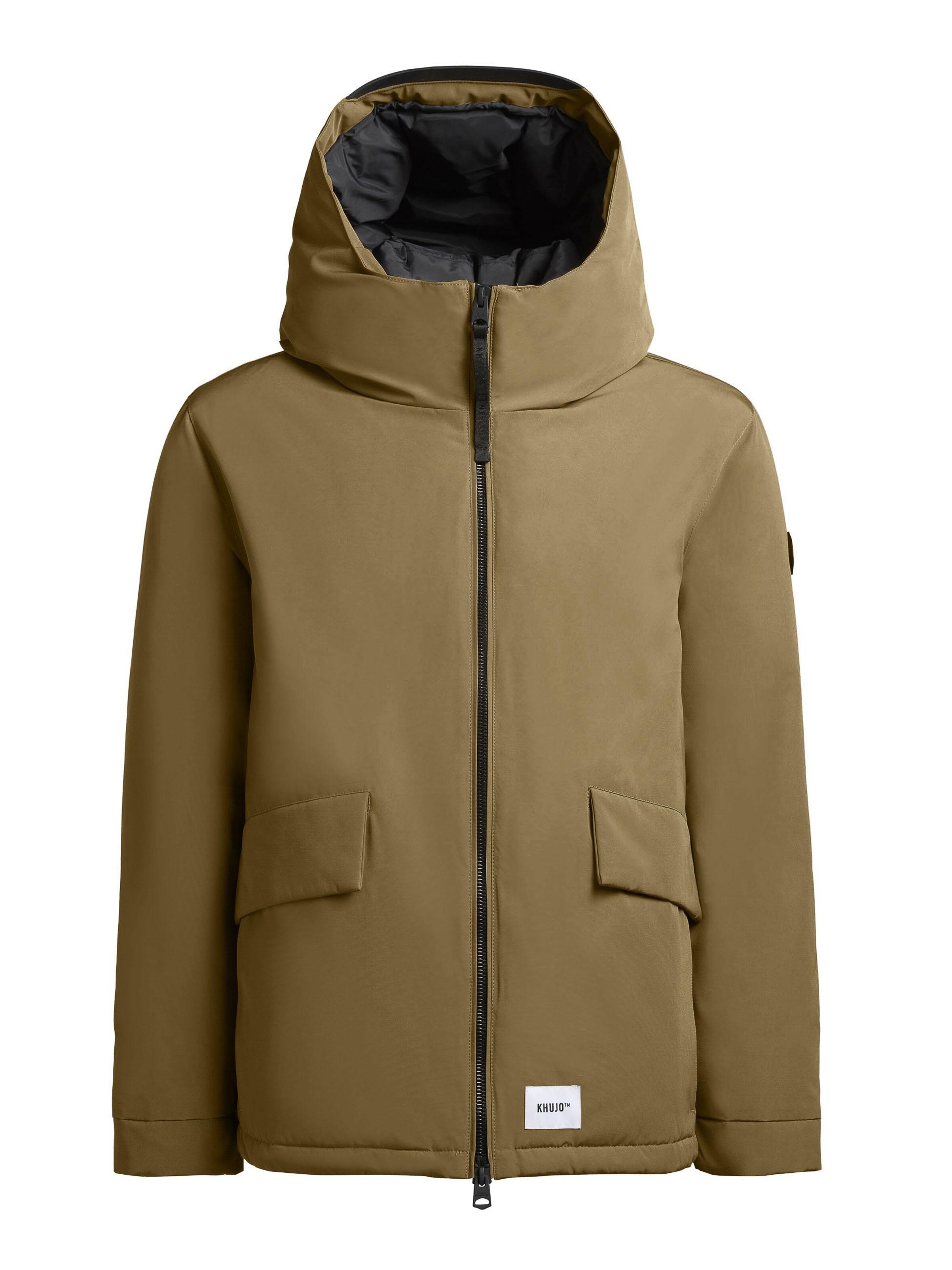 khujo Winterjas 'Oreg' in Groen: voorkant