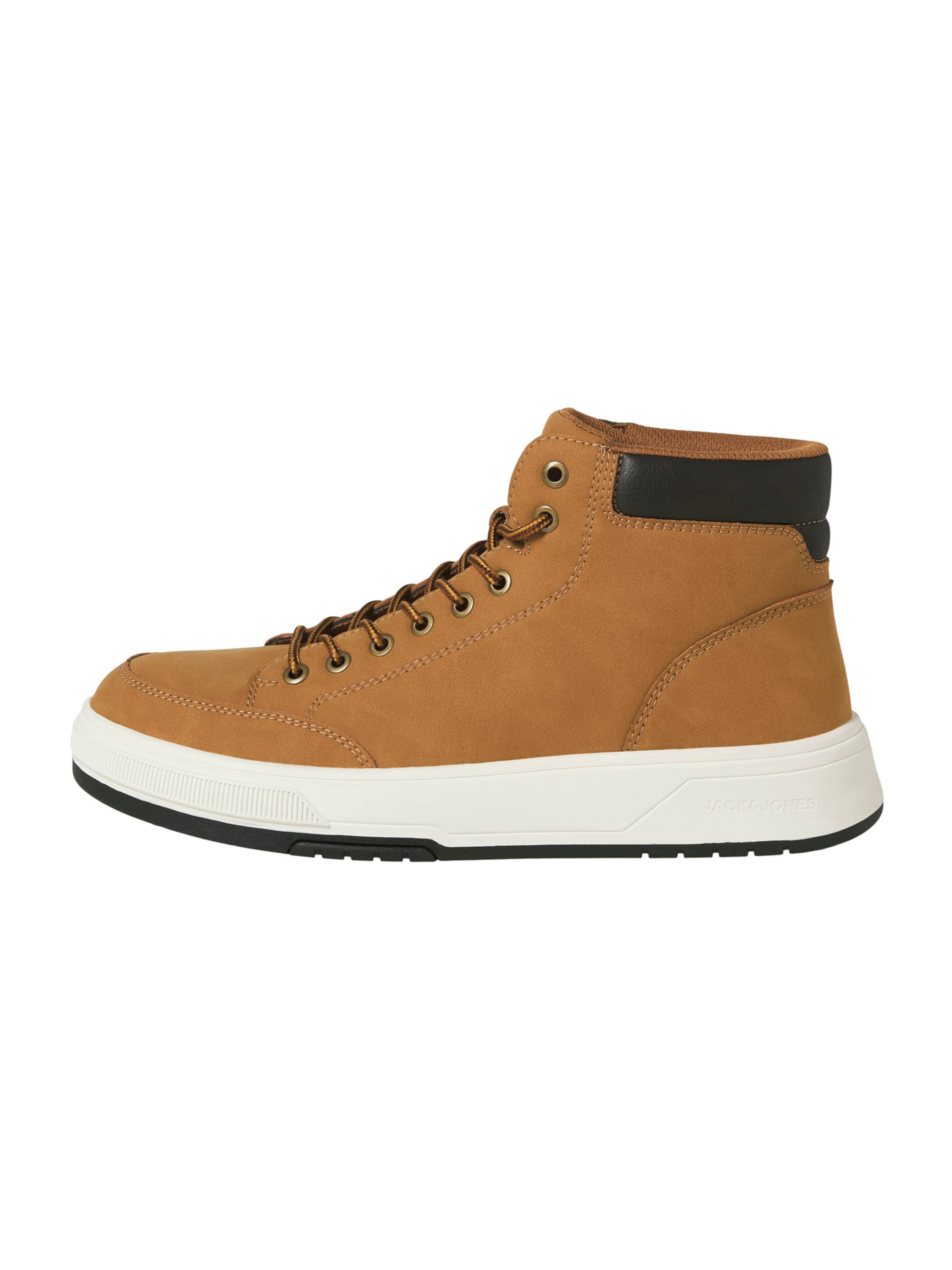 JACK & JONES Gležnarji z vezalkami 'JFWEDMUND' | rumena barva: sprednja stran