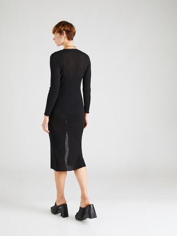 modström Knitted dress 'Faddie' in Black