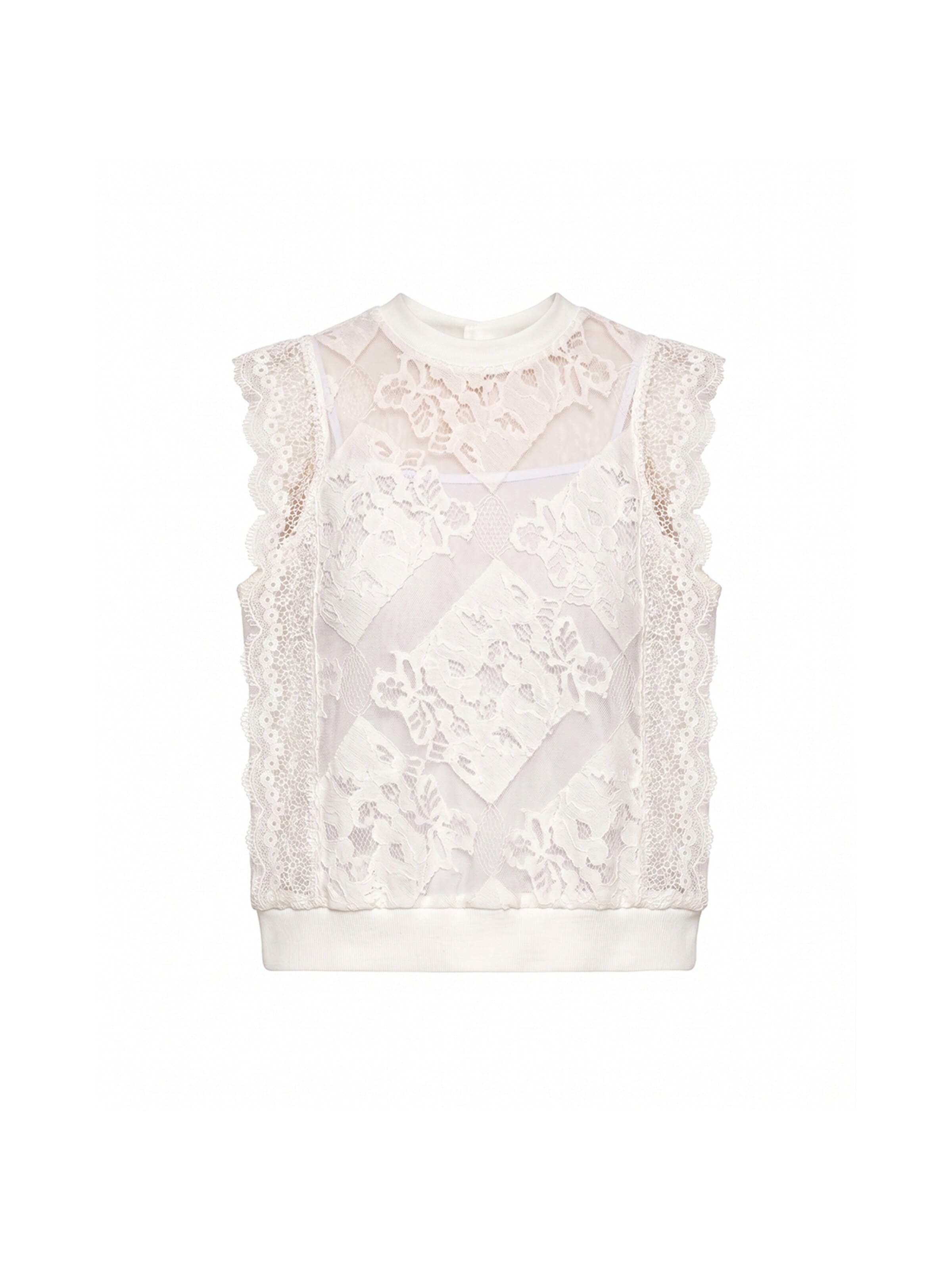 Tantra - Top en blanco: frente