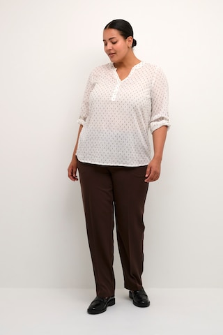 KAFFE CURVE Bluse 'Solo' in Weiß