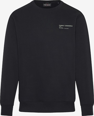 Sweat-shirt Funky Buddha en noir : devant