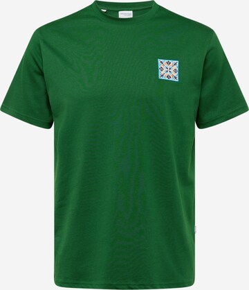 SELECTED HOMME Bluser & t-shirts 'SLHTATE' i grøn: forside