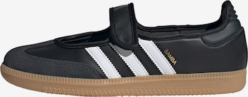 ADIDAS ORIGINALS Балетки с ремешком 'Samba' в Черный: спереди
