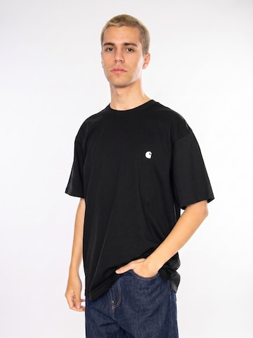 Maglietta 'S/S Madison T-Shirt Black / White' di Carhartt WIP in nero: frontale