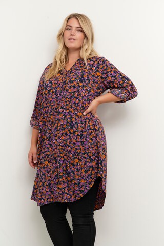 KAFFE CURVE Shirt Dress 'milana ' in Mixed colors: front