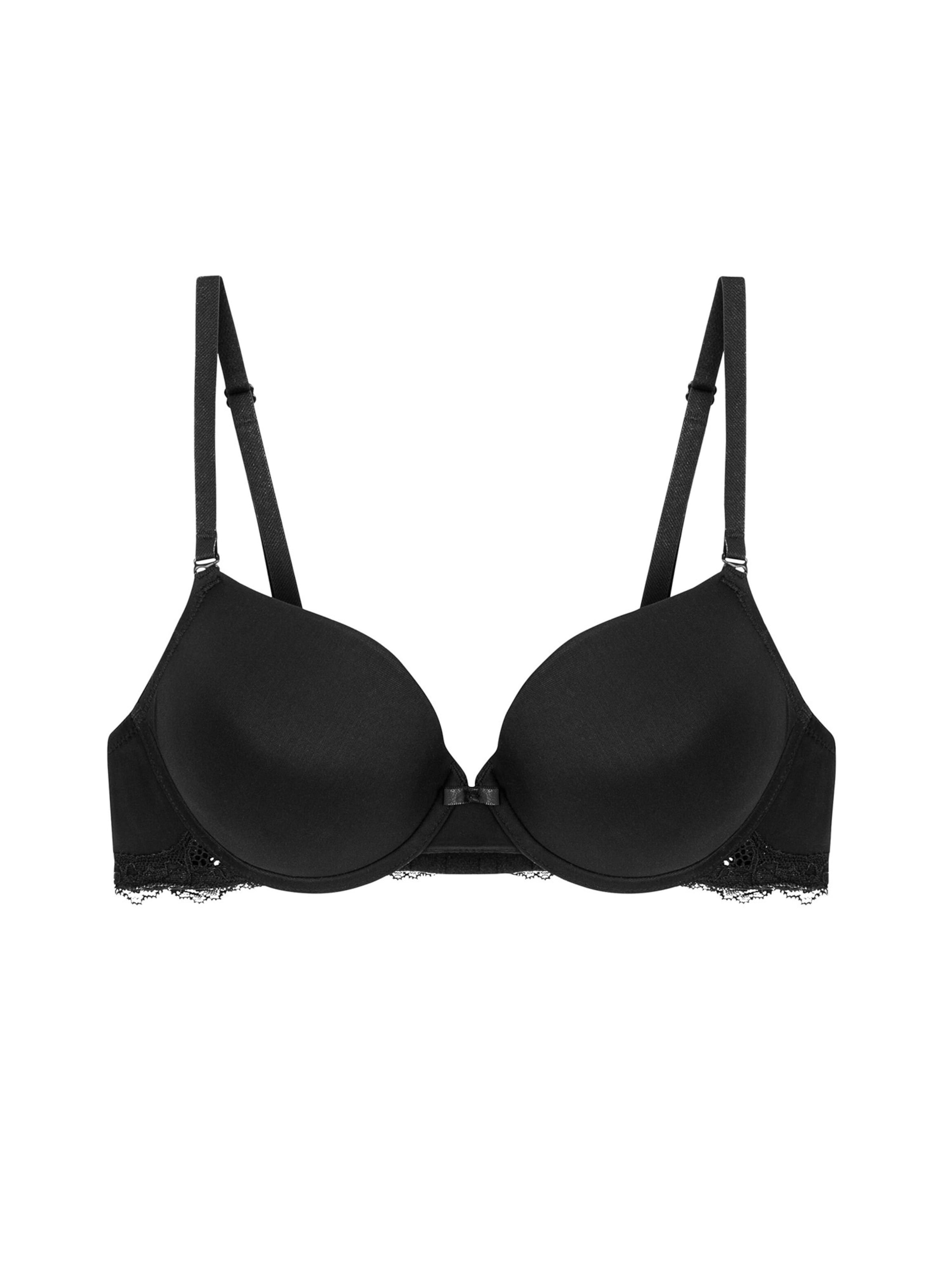 TRIUMPH Push-up-BH ' Lovely Micro ' in Schwarz: Vorderseite