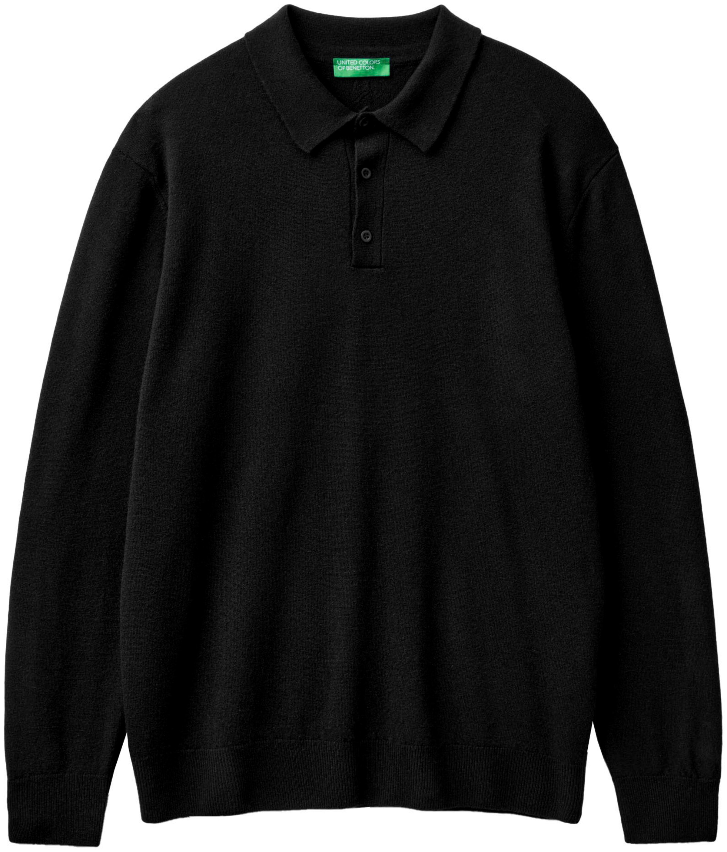 UNITED COLORS OF BENETTON Shirt in Black: front