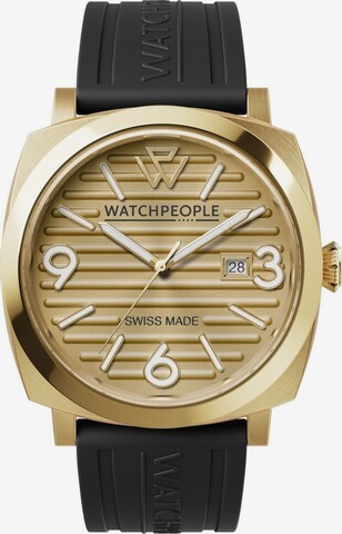 Montre à affichage analogique Watchpeople en or : devant