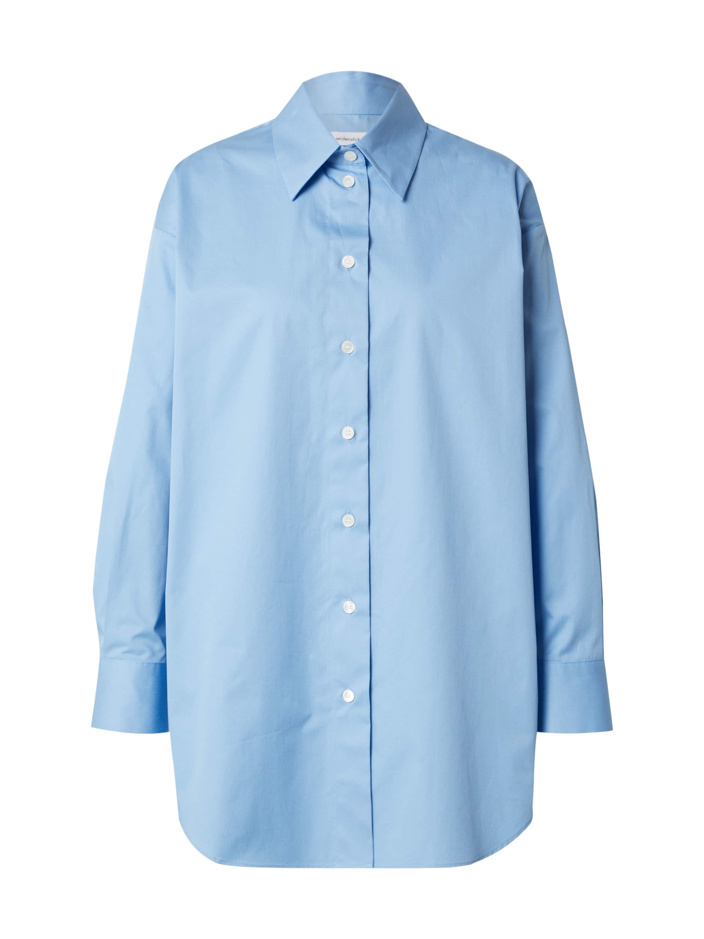 SEIDENSTICKER Блуза 'Schwarze Rose' в синьо: отпред