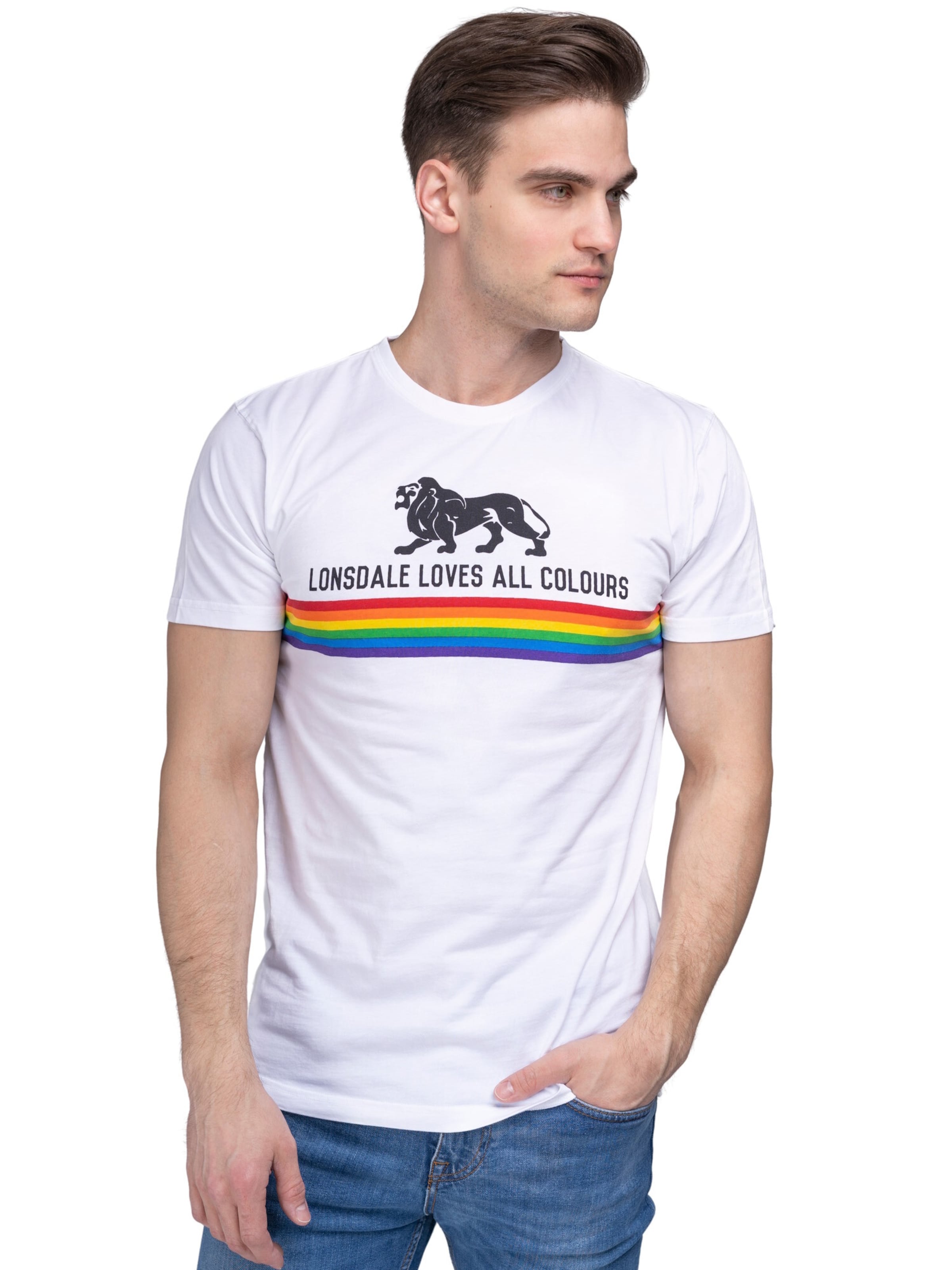 LONSDALE Bluser & t-shirts 'Nelson' i hvid: forside