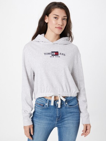 Sweat-shirt Tommy Jeans en gris : devant