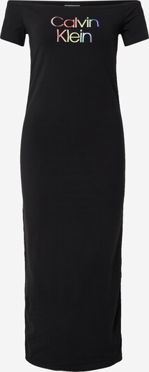 Calvin Klein Kjole 'BARDOT' i pastelgul / mørkelilla / pastelrød / sort, Produktvisning