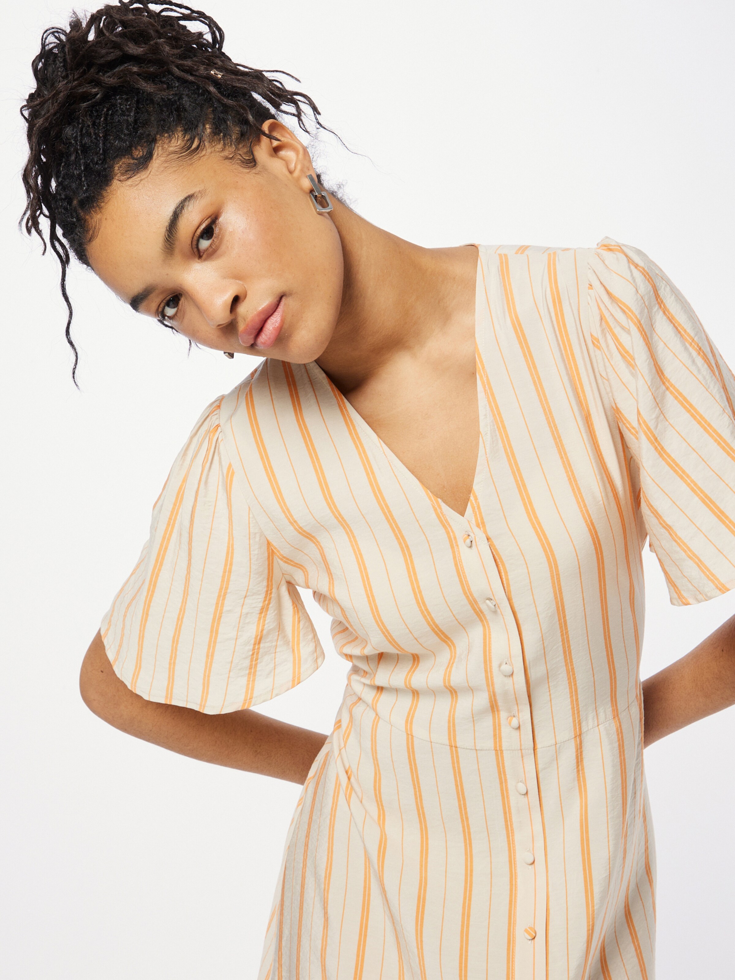 Ichi top orange dress