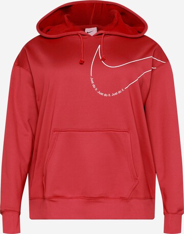 NIKE Athletic Sweatshirt in Red: front