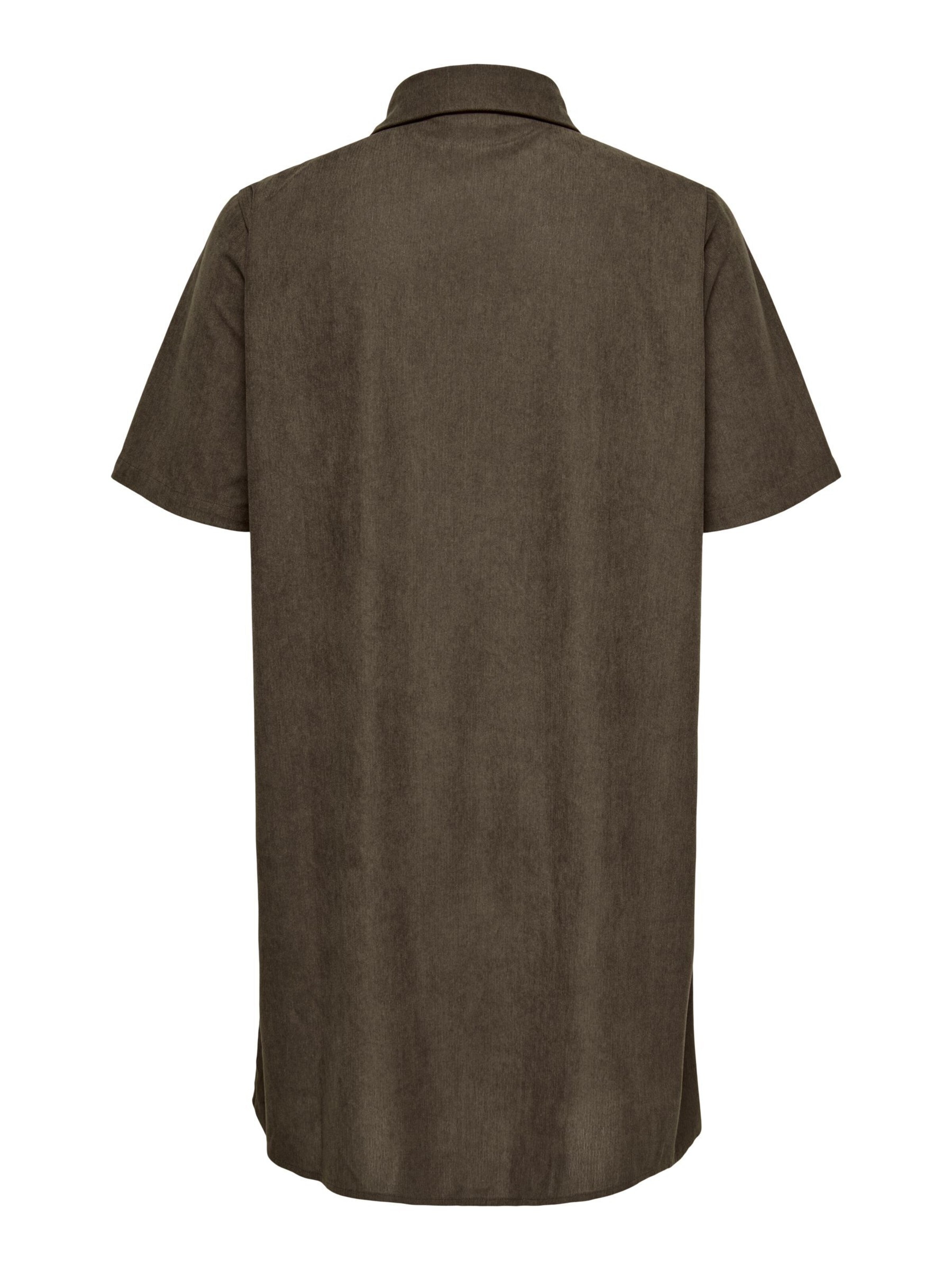 ONLY Carmakoma - Vestido camisero 'CARKinta' en marrón