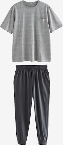 Next Pitkä pyjama värissä harmaa: etupuoli