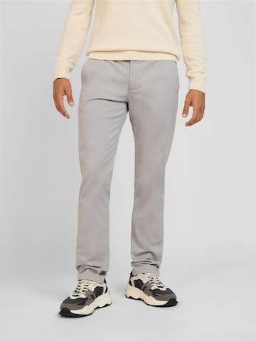 WOTEGA Slim fit Chino Pants 'Glenn' in Grey: front