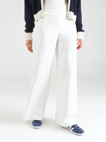 Wide leg Pantaloni 'LEVANTE' de la Max Mara Leisure pe alb: față