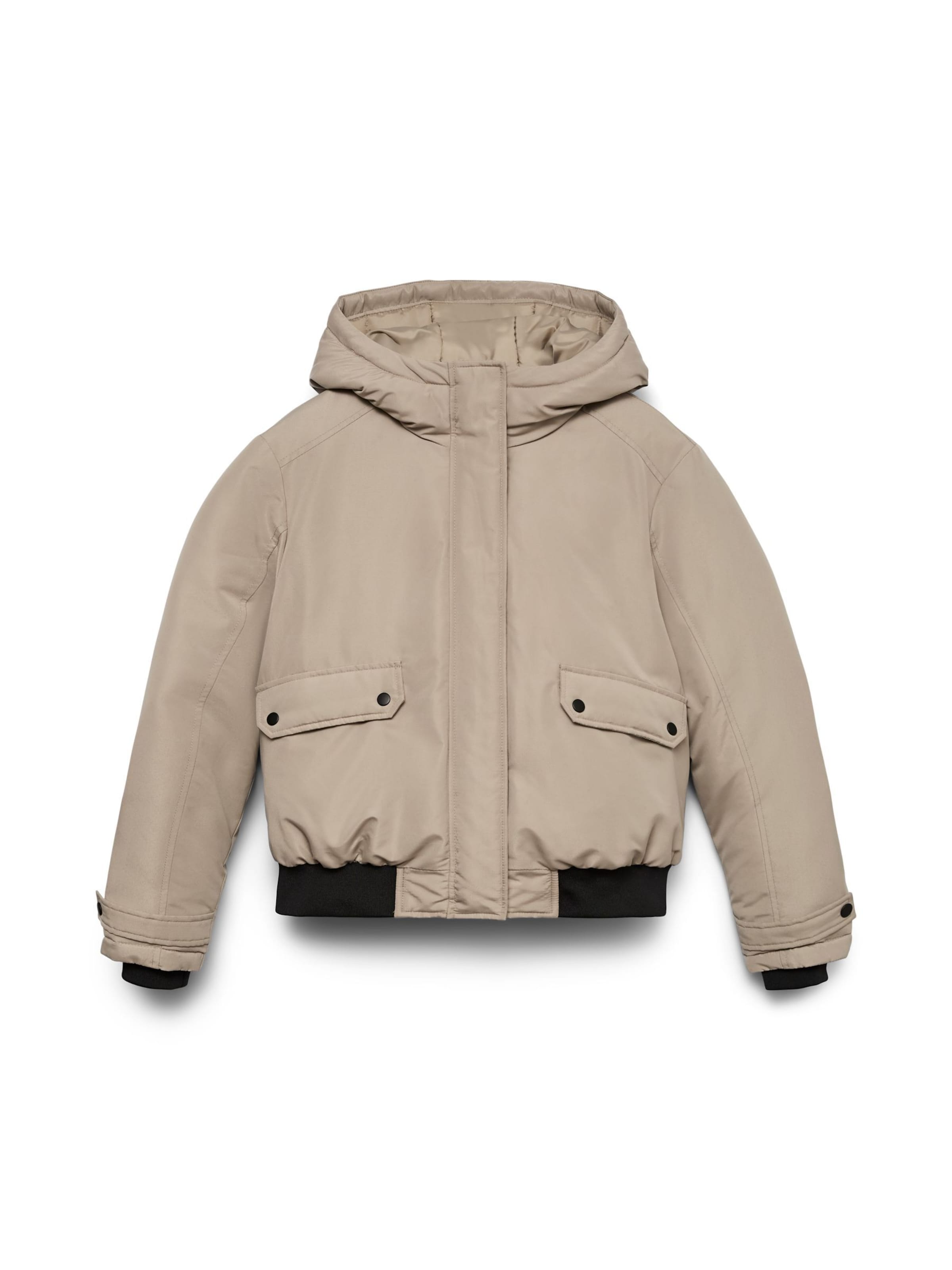 VERO MODA Winterjas 'MILEY' in de kleur Greige, Productweergave