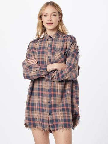 BDG Urban Outfitters Shirt Dress 'CALLIE' in Brown: front