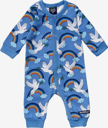 Villervalla Romper/Bodysuit 'Peace' in Blue: front