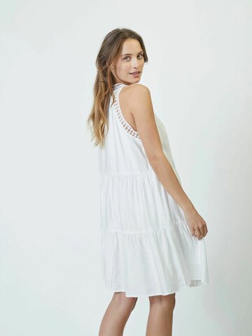 Robe ' Hera' co'couture en blanc