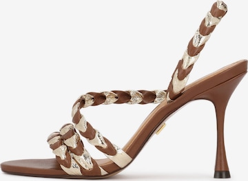 Kazar Sandaalit värissä ruskea: etupuoli