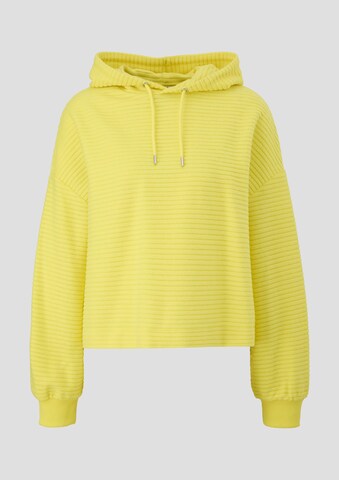 Sweat-shirt QS en jaune