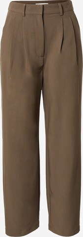 LeGer by Lena Gercke Loose fit Pleat-Front Pants 'Elena' in Brown: front