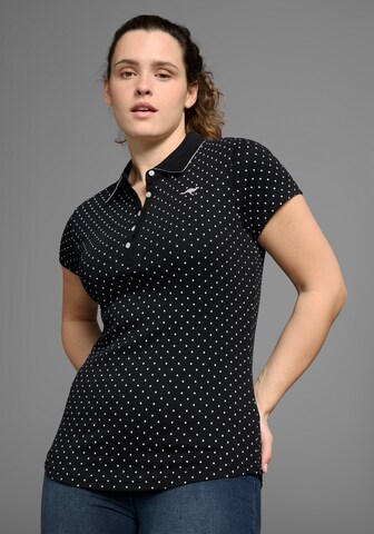 KangaROOS Poloshirt in Schwarz: Vorderseite