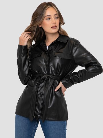 Threadbare Jacke 'Brook' in Schwarz: Vorderseite