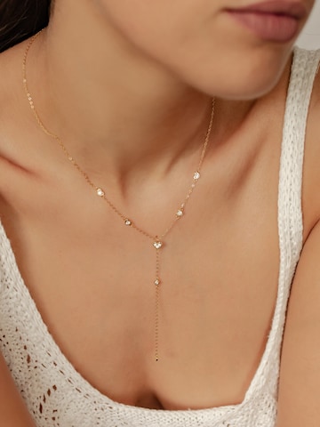 Hey Happiness Necklace 'Cherish' in Gold: front
