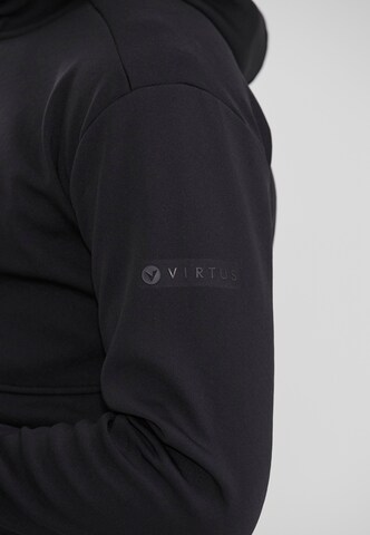 Virtus Zip-Up Hoodie in Black