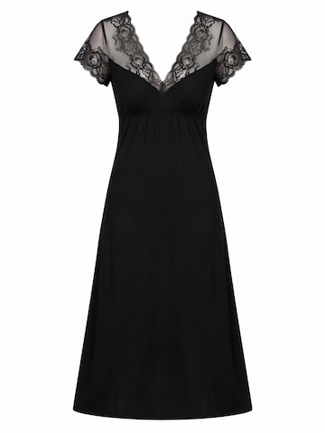 Camicia da notte 'Ivana' di Donna in nero: frontale