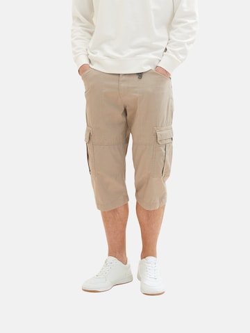 Regular Pantalon cargo TOM TAILOR en beige