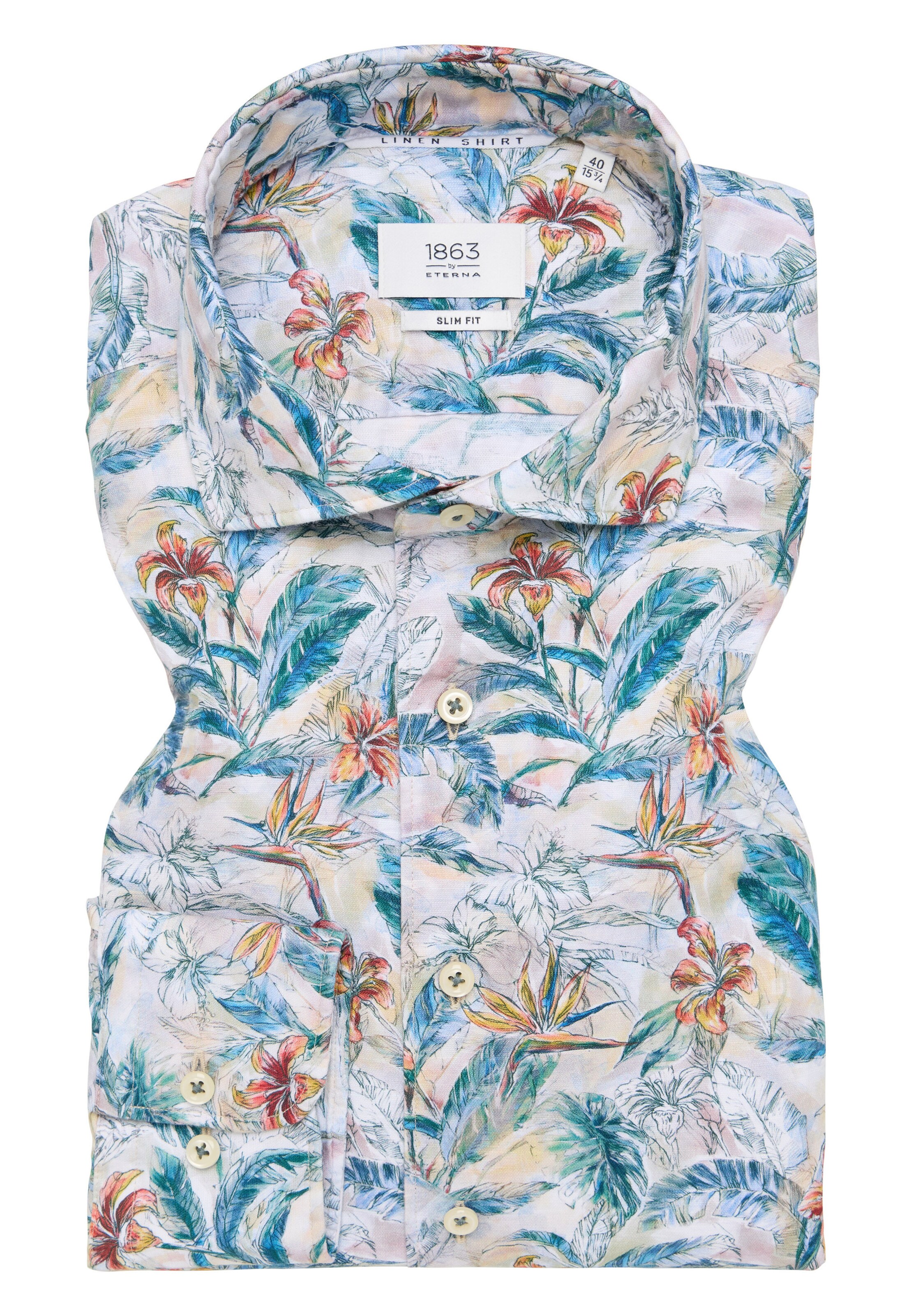 ETERNA Slim Fit Hemd in Blau