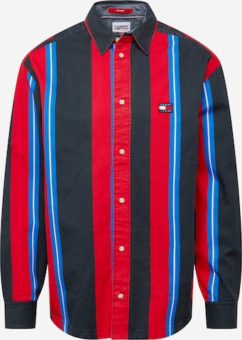 Comfort fit Camicia di Tommy Jeans in nero: frontale
